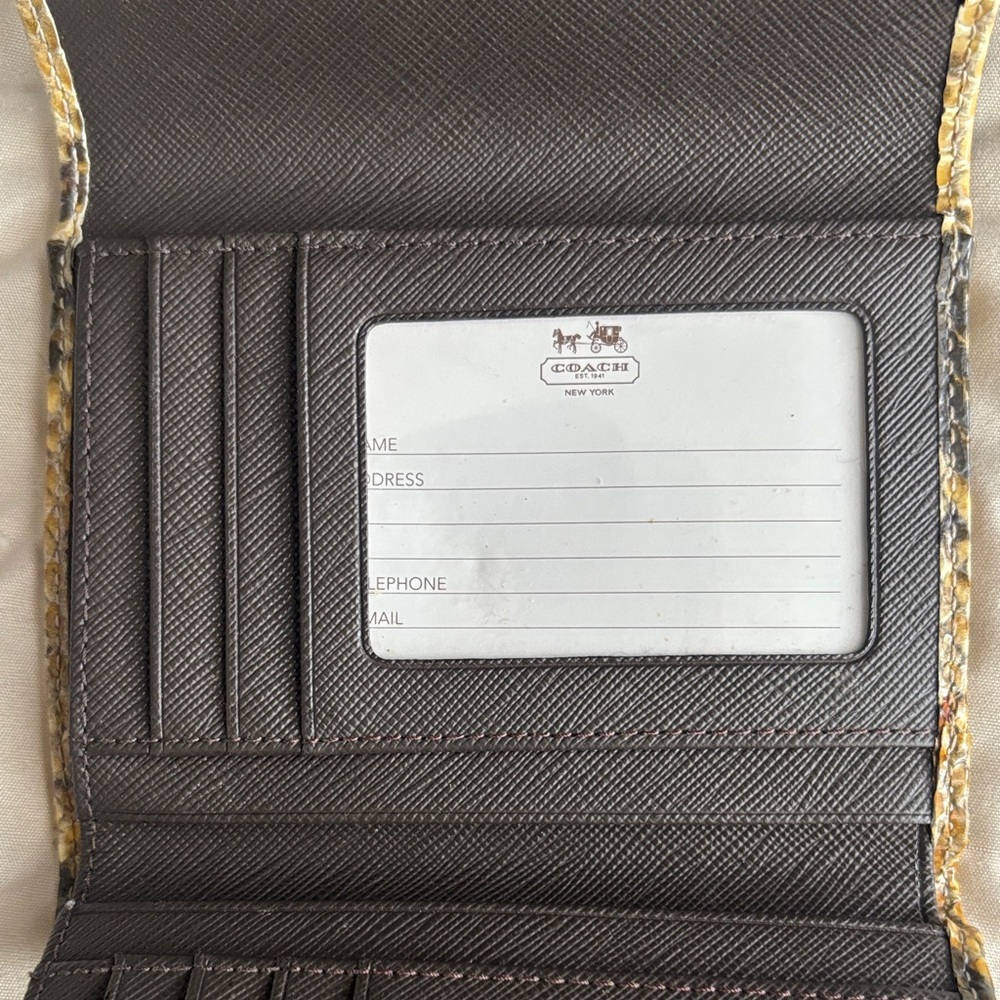 Coach Madison Python Wallet - Picture 9 of 16